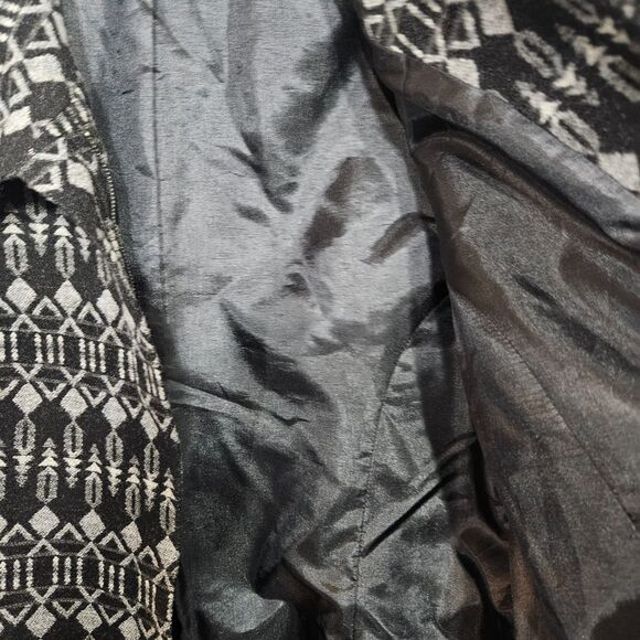 Pendleton Wool Full Zip Collared Blazer Jacket Southwest Aztec Pockets Women's L - Picture 9 of 10